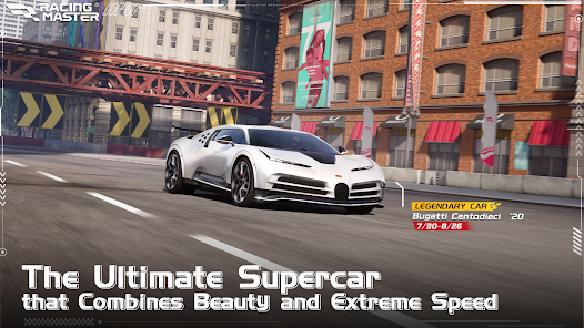 Racing Master ultimate Bugatti supercar combining beauty and extreme speed in secure gaming environment
